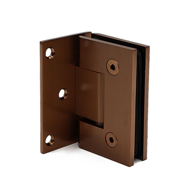 Rose gold offset  shower hinge (3)