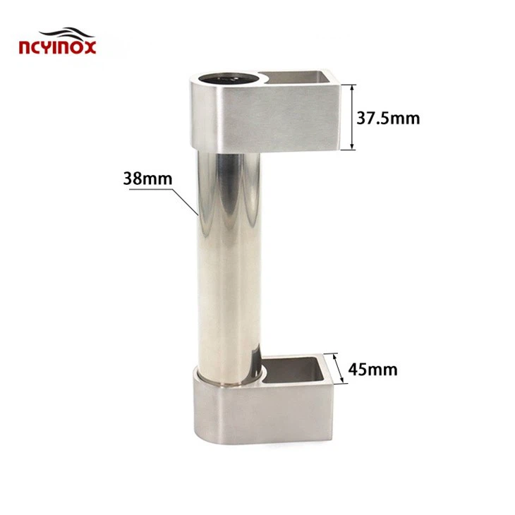 316 Grade Satin Stainless Steel Full Height Pole Pull Handle
